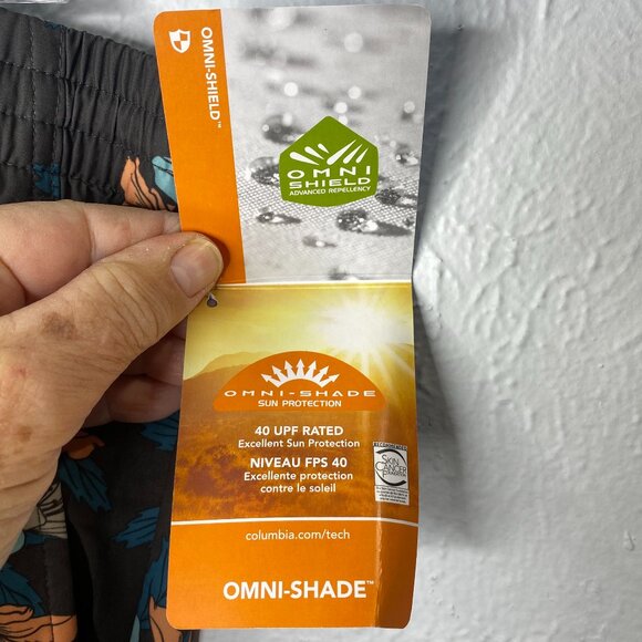 Columbia, NWT, men's XXL, Summertide Stretch printed shorts w/omni-shield/shade. - Picture 9 of 10